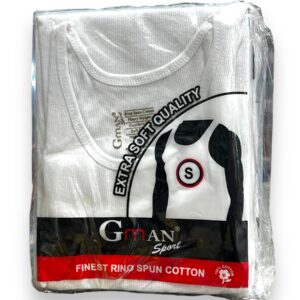 GMAN A-SHIRT WHITE SMALL 6CT