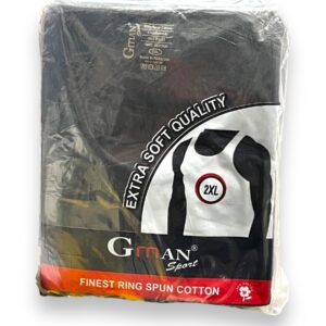GMAN A-SHIRT BLACK 2XL 6CT