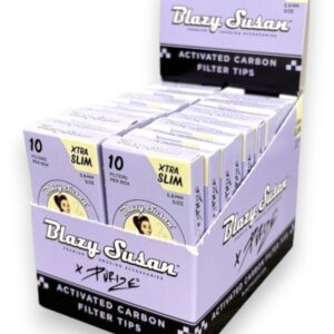 BLAZY SUSAN PURIZE PURPLE CARBON FILTER TIP 10/20CT