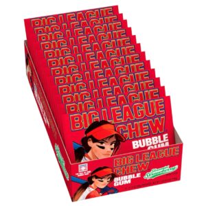 BIG LEAGUE CHEW SLAMMIN STRAWBERRY GIRLS 2.12OZ 12CT