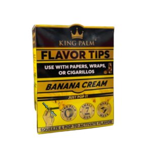 KING PALM FLAVOR TIPS BANANA CREAM 50CT