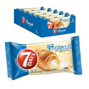 7DAYS CROISSANT VANILLA 6CT