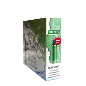 HQD CUVIE PLUS KIWI POMEGRANATE 1200 PUFFS BOX 6CT