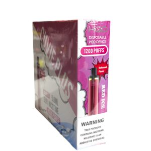 HQD CUVIE PLUS RED ICE 1200 PUFFS BOX 6CT