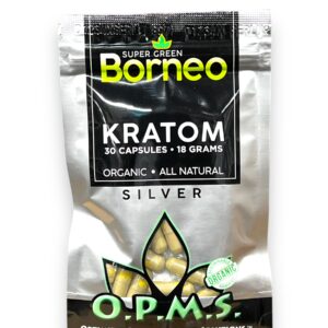 OPMS SILVER CAPS 18G/30CT GREEN BORNEO