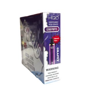 HQD CUVIE PLUS GRAPEY 1200 PUFFS BOX 6CT