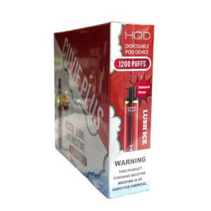 HQD CUVIE PLUS LUSH ICE 1200 PUFFS BOX 6CT