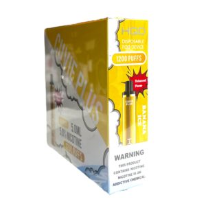 HQD CUVIE PLUS BANANA ICE 1200 PUFFS BOX 6CT