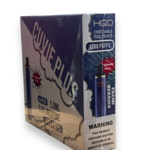 HQD CUVIE PLUS FRESH BERRIES 1200 PUFFS BOX 6CT