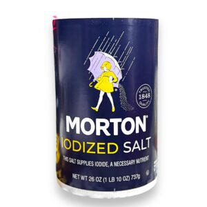MORTON IODIZED SALT 26OZ
