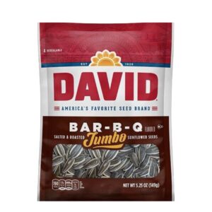 DAVID SUNFLOWER JUMBO SEED BBQ PEG 5.25OZ