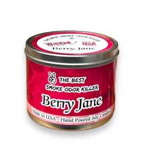 SKUNK SMOKE ELIMINATOR CANDLE JAR 13OZ BERRY JANE