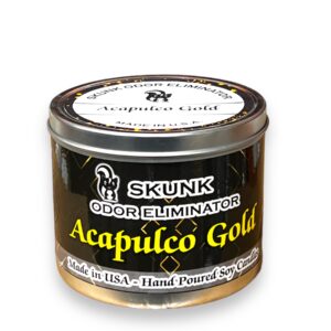 SKUNK SMOKE ELIMINATOR CANDLE JAR 13OZ ACAPULCO GOLD