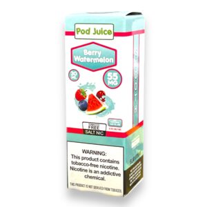 POD JUICE  30ML SALT E-JUICE 55MG -BERRY WATERMELON