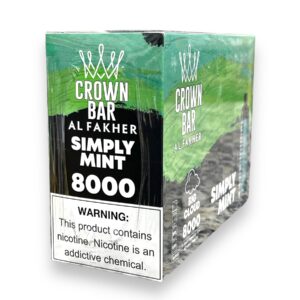 CROWN BAR DISPOSABLE 8000 PUFF 10CT SIMPLY MINT