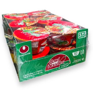 NONGSHIM NOODLE BOWL SPICY KIMCHI 3.03OZ 12CT