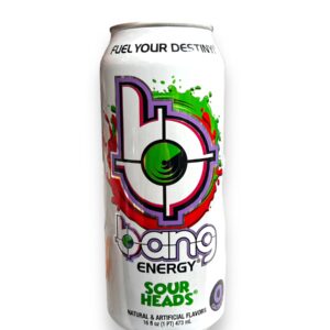 BANG ENERGY 16OZ SOUR HEADS 12CT