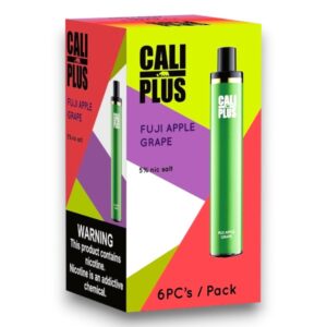 CALI PLUS FUJI APPLE GRAPE 1500 PUFF DISPOSABLE 5% 6CT