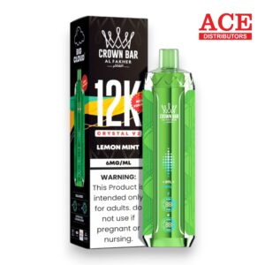 AL FAKHER CROWN BAR DISPOSABLE CRYSTAL V2 12000 PUFF 5CT LEMON MINT