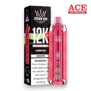 AL FAKHER CROWN BAR DISPOSABLE CRYSTAL V2 12000 PUFF 5CT LUSH ICE