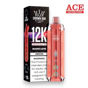 AL FAKHER CROWN BAR DISPOSABLE CRYSTAL V2 12000 PUFF 5CT MAGIC LOVE
