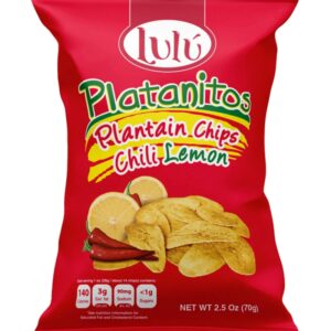 LULU PLATANITOS CHILLI LEMON PLANTAIN CHIPS 2.5OZ