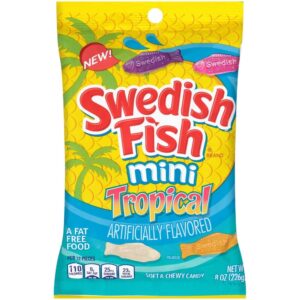 PEG SWEDISH FISH MINI TROPICAL 8OZ