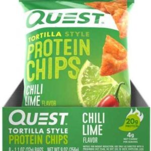 QUEST PROTEIN CHIPS CHILI LIME 1.1Z 8CT