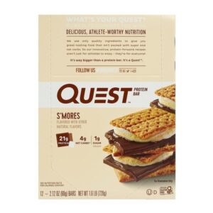 QUEST PROTEIN BAR 21G SMOERS 12CT