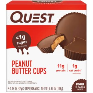 QUEST PROTEIN BAR 11G PEANUT BUTTER CUPS 2CUP IN PACK/4CT
