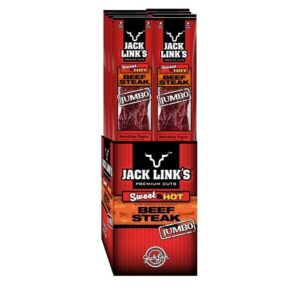 JACK LINK'S 2OZ BEEF STEAK SWEET N' HOT 12 CT