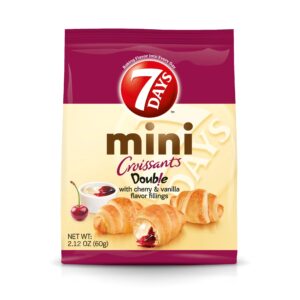 7DAYS MINI CROISSANT CHERRY & VANILLA 5CT