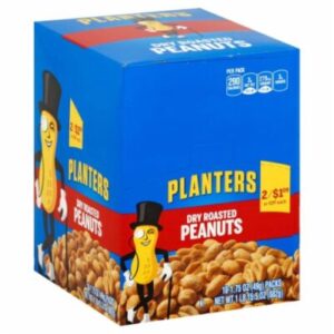 PLANTERS SALTED D/ROASTED PEANUTS 1.75OZ 18CT 2/$1.09