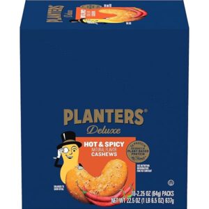 PLANTERS HOT & SPICY CASHEWS 2.25OZ 10CT