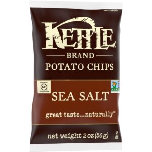 KETTLE BRAND CHIPS 2z SEA SALT EACH BAG