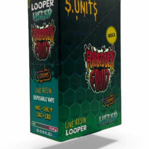 LOOPER LIFTED 3GM THC-P DISPOSABLES 5CT -FORBIDDEN FRUIT INDICA