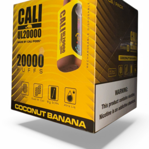 CALI UL20000 PUFF DISPOSABLE 5% 6CT -COCONUT BANANA