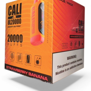 CALI UL20000 PUFF DISPOSABLE 5% 6CT -STRAWBERRY BANANA