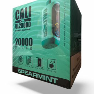 CALI UL20000 PUFF DISPOSABLE 5% 6CT -SPEARMINT