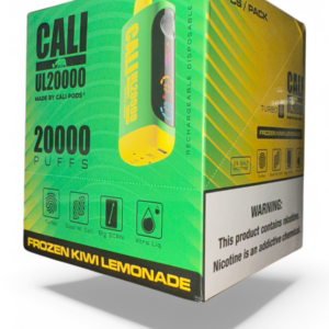 CALI UL20000 PUFF DISPOSABLE 5% 6CT -FROZEN KIWI LEMONADE