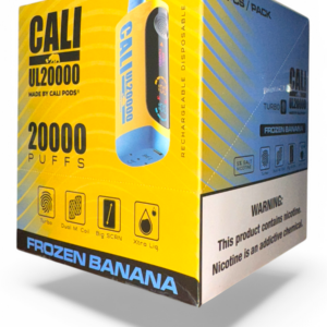 CALI UL20000 PUFF DISPOSABLE 5% 6CT -FROZEN BANANA