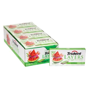 TRIDENT LAYERS 12CT WATERMELON + TROPICAL FRUIT