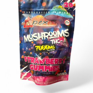 DELTAPEX THC-A 7000MG MUSHROOMS -STRAWBERRY GUMMIES