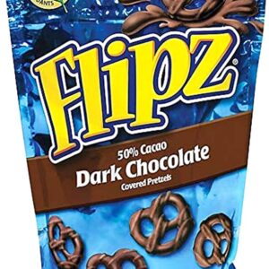 FLIPZ SUPER DARK CHOCOLATE PRETZEL 4OZ 6CT
