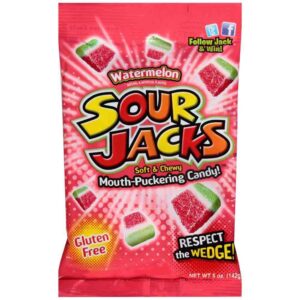 PEG SOUR JACKS WEDGES WATERMELON 5OZ