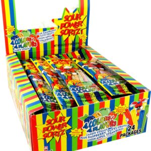 SOUR POWER STRAWS 24CT ASSORTED