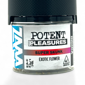 POTENT PLEASURES THC-ZAAA A 3.5GM EXOTIC FLOWER -SUPER SKUNK