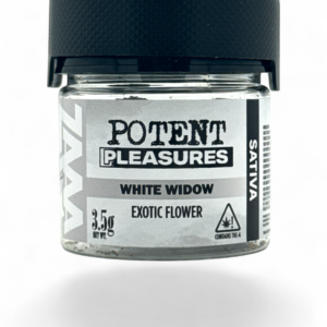 POTENT PLEASURES THC-ZAAA A 3.5GM EXOTIC FLOWER -WHITE WIDOW