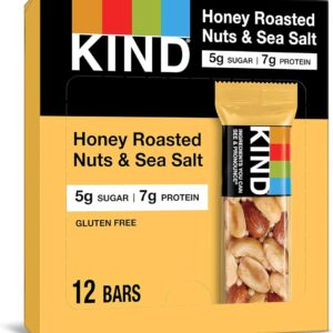 KIND PROTEIN BAR HONEY ROASTED NUTS & SEA SALT 12CT