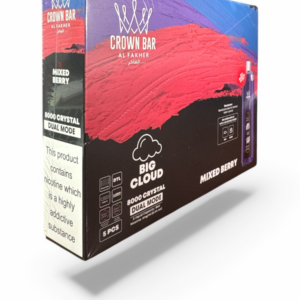CROWN BAR PRO DISPOSABLE 8000 PUFF 5CT MIXED BERRY